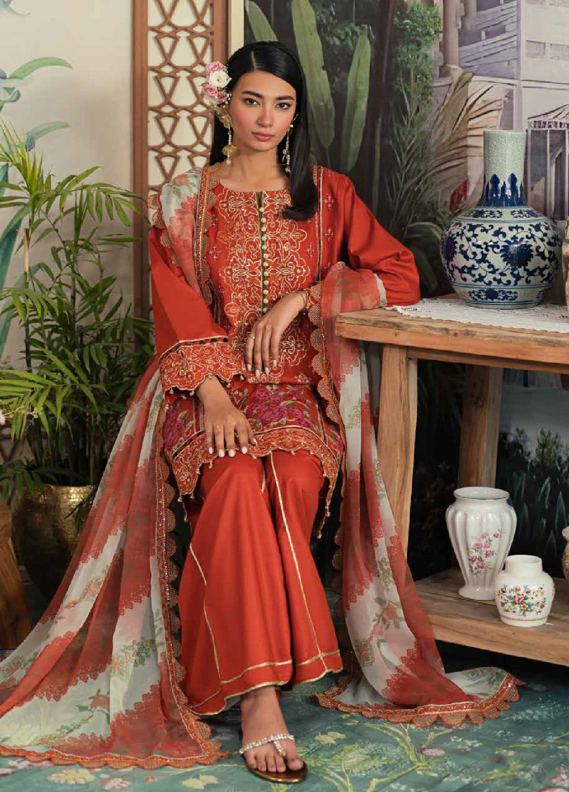 Ayra By Emaan Adeel Embroidered Lawn Unstitched 3 Piece Suit - EA24AL AR-08 Ayra By Emaan Adeel Embroidered Lawn Unstitched 3 Piece Suit - EA24AL AR-08