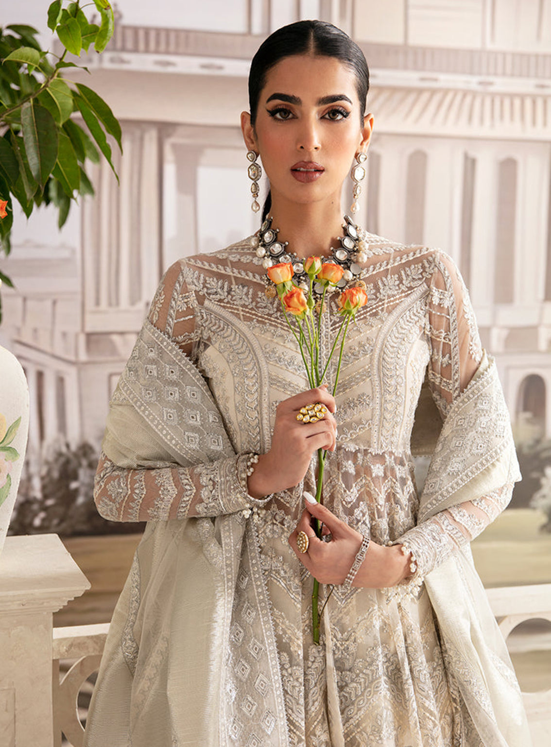 Ayzel By Afrozeh Embroidered Net Unstitched 3 Piece Suit - 01 PERLA Ayzel By Afrozeh Embroidered Net Unstitched 3 Piece Suit - 01 PERLA