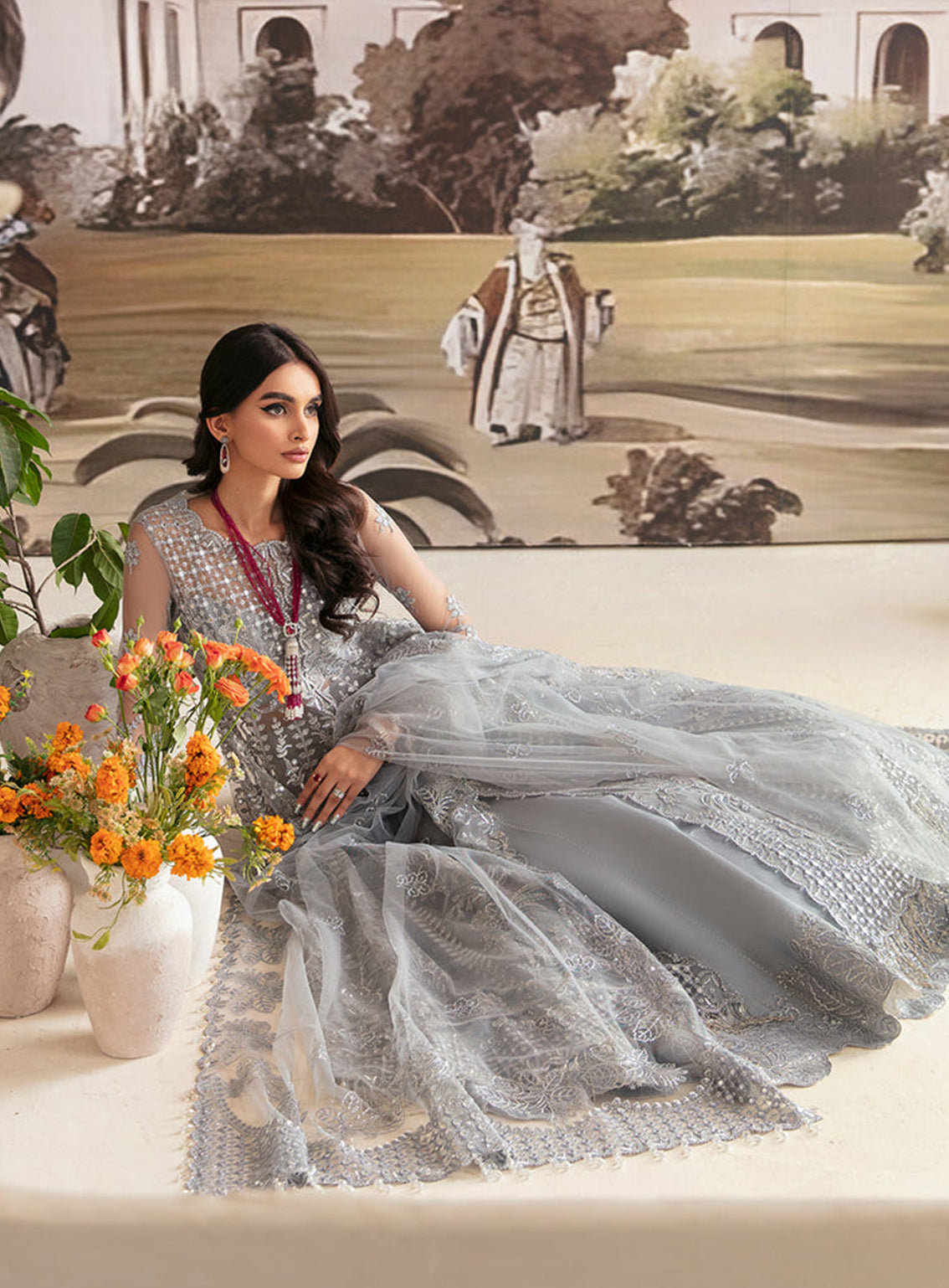 Ayzel By Afrozeh Embroidered Net Unstitched 3 Piece Suit - 03 PYRITE Ayzel By Afrozeh Embroidered Net Unstitched 3 Piece Suit - 03 PYRITE