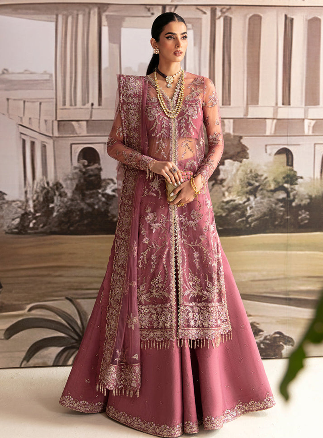 Ayzel By Afrozeh Embroidered Net Unstitched 3 Piece Suit - 08 PANSY Ayzel By Afrozeh Embroidered Net Unstitched 3 Piece Suit - 08 PANSY