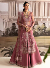 Ayzel By Afrozeh Embroidered Net Unstitched 3 Piece Suit - 08 PANSY