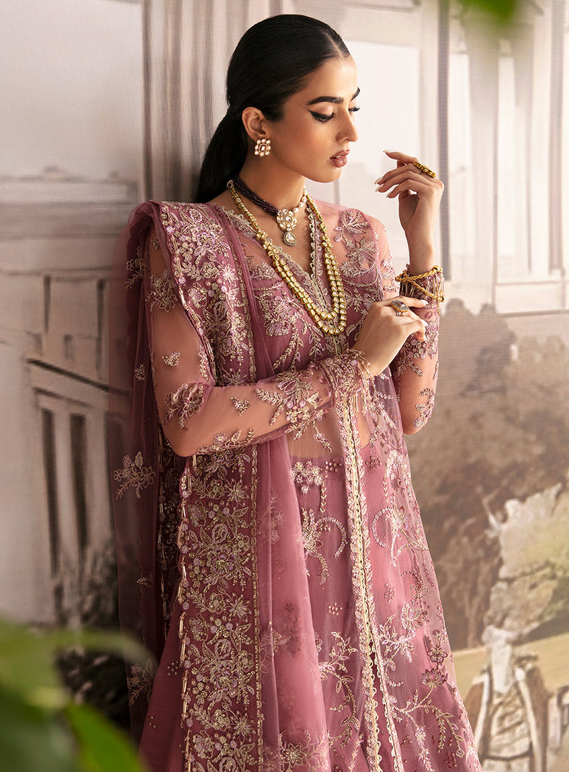 Ayzel By Afrozeh Embroidered Net Unstitched 3 Piece Suit - 08 PANSY Ayzel By Afrozeh Embroidered Net Unstitched 3 Piece Suit - 08 PANSY
