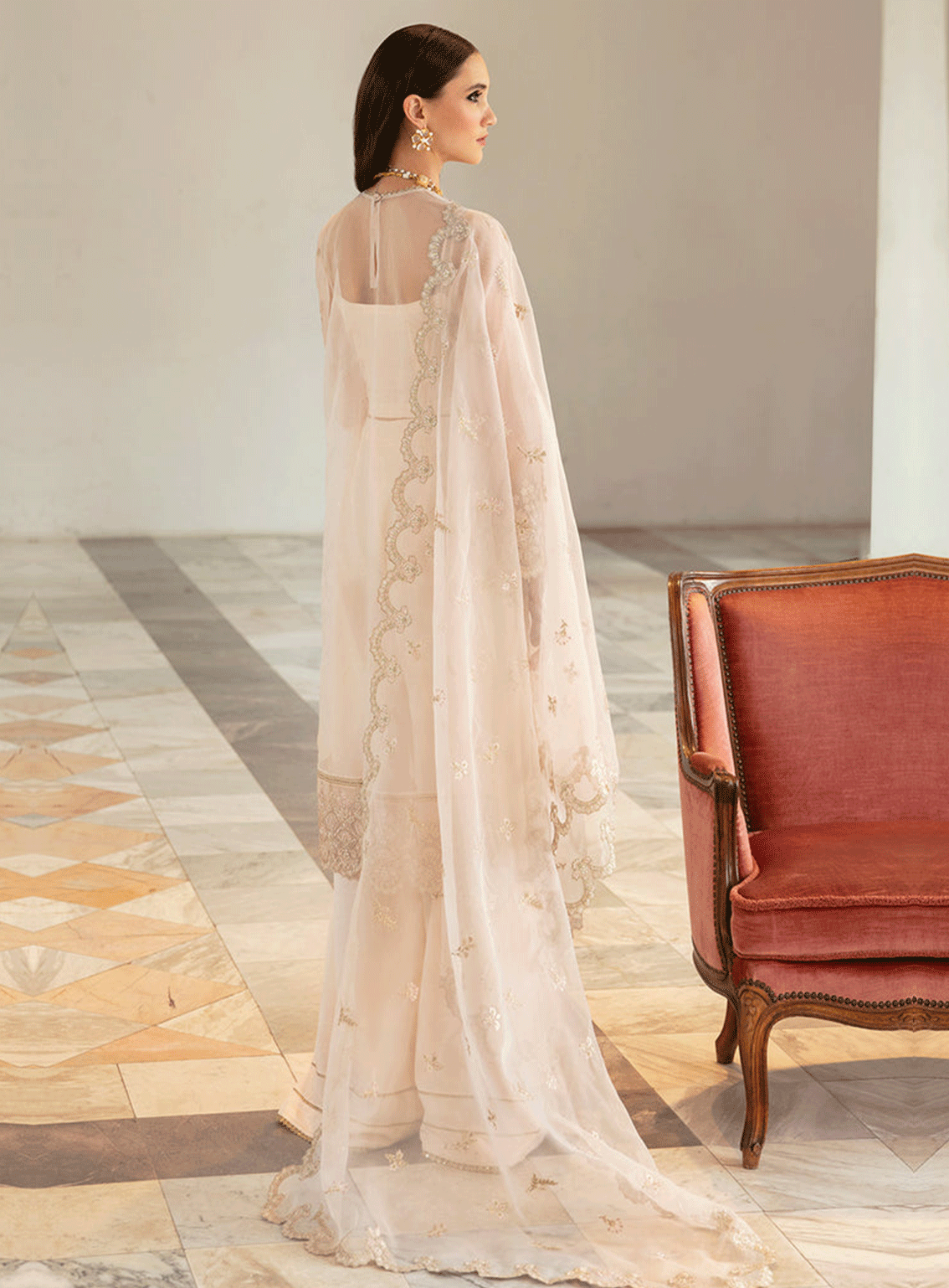 Ayzel By Afrozeh Embroidered Organza Unstitched 3 Piece Suit - ABA23TC 2 ALLORA Ayzel By Afrozeh Embroidered Organza Unstitched 3 Piece Suit - ABA23TC 2 ALLORA