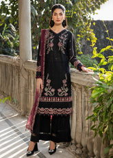 Bahaar By Farasha Embroidered Lawn Unstitched 3 Piece Suit - FSH24B 06 TWILIGHT BLOOM