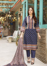 Bareera By MTF Printed Lawn Unstitched 3 Piece Suit - MTF24BL 03
