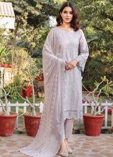 Bareeze by Schick Embroidered Schiffli Lawn 3 Piece Unstitch Suit SDH24BSL-01