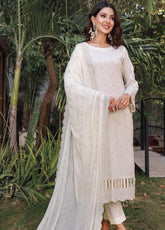Bareeze by Schick Embroidered Schiffli Lawn 3 Piece Unstitch Suit SDH24BSL-07
