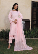 Bareeze by Schick Embroidered Schiffli Lawn 3 Piece Unstitch Suit SDH24BSL-08