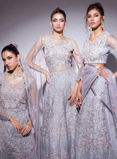 Best Of Mushq Embroidered Raw Silk Unstitched 4 Piece Suit - MQ24BO BOM-07 NORA