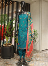 Bin Saeed Embroidered Cotton Unstitched 3 Piece Suit - 18