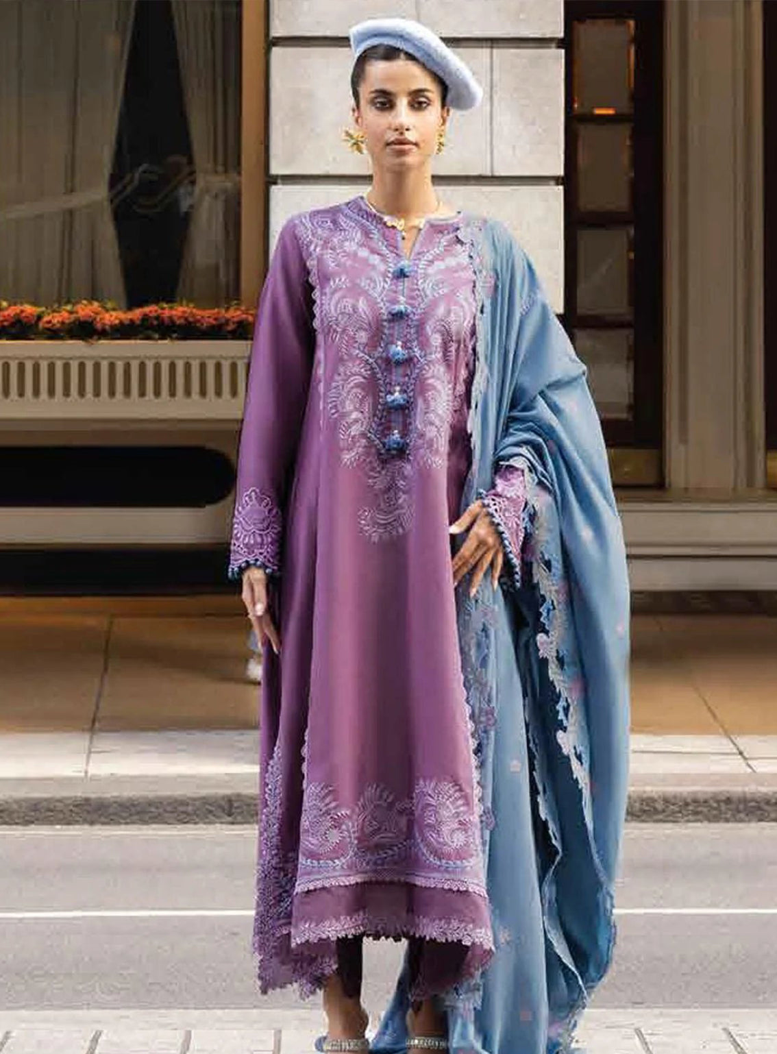 Broadway Showtime By Mushq Embroidered Linen Unstitched 3 Piece Suit - 10 THAMES TWILIGHT Broadway Showtime By Mushq Embroidered Linen Unstitched 3 Piece Suit - 10 THAMES TWILIGHT