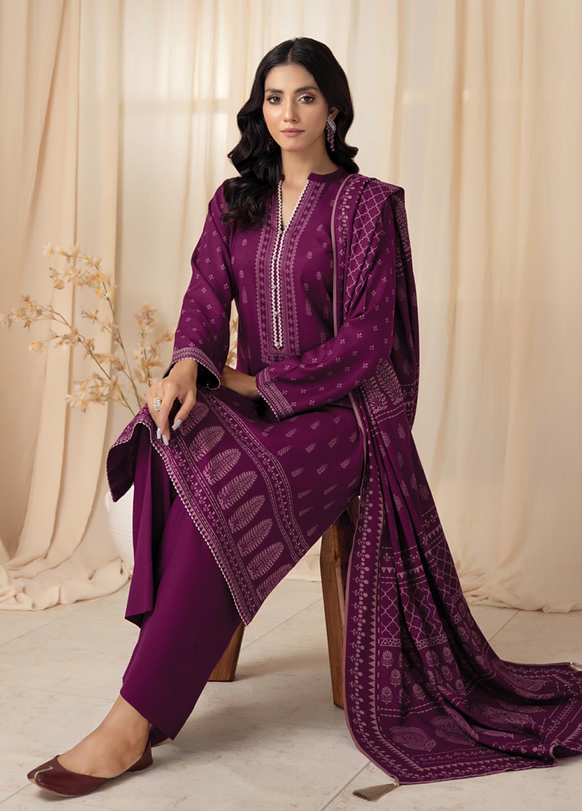 D#1001A LSM Lakhany Cashmi Vool Printed Collection 1022 V-1 D#1001A LSM Lakhany Cashmi Vool Printed Collection 1022 V-1