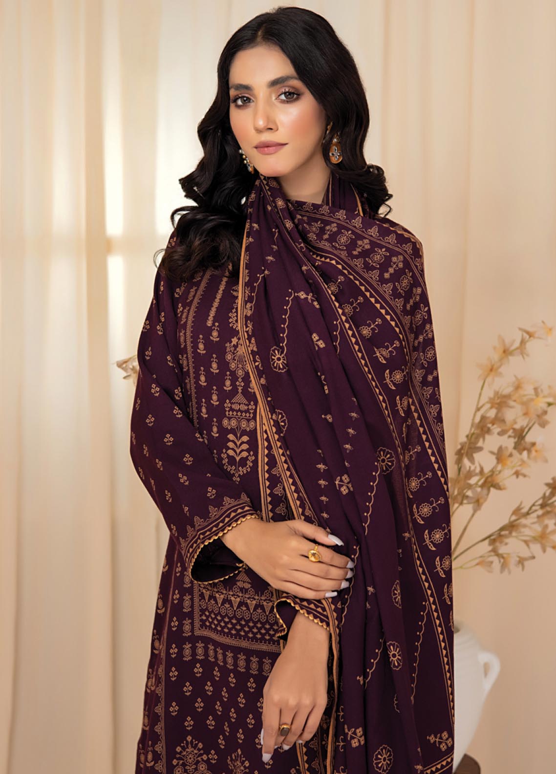 D#1003A LSM Lakhany Cashmi Vool Printed Collection 1022 V-1 D#1003A LSM Lakhany Cashmi Vool Printed Collection 1022 V-1