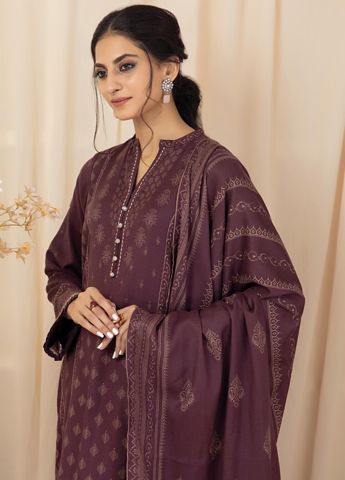 D#1008A LSM Lakhany Cashmi Vool Printed Collection 1022 V-1 D#1008A LSM Lakhany Cashmi Vool Printed Collection 1022 V-1