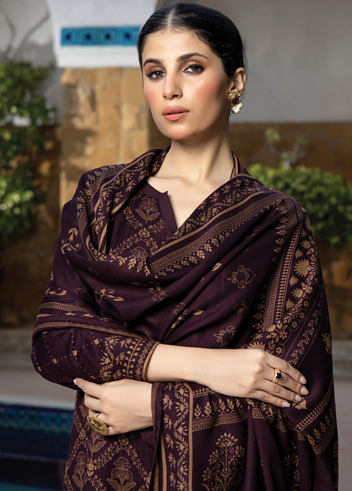 D#1014A LSM Lakhany Cashmi Vool Printed Collection 1122 V-2 D#1014A LSM Lakhany Cashmi Vool Printed Collection 1122 V-2