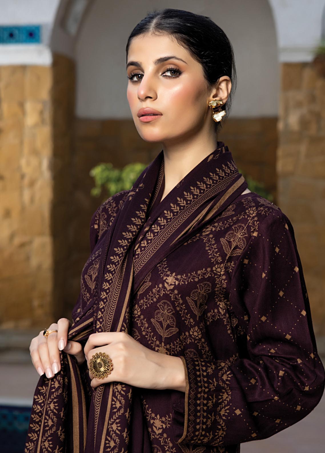 D#1014A LSM Lakhany Cashmi Vool Printed Collection 1122 V-2 D#1014A LSM Lakhany Cashmi Vool Printed Collection 1122 V-2