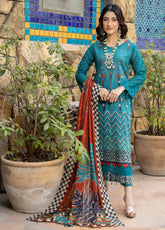 Chittyan Kalaiyaan By Schick Embroidered Lawn Unstitched 3 Piece Suit - SDH24CK 05