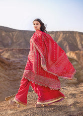 Chunri By Gul Ahmed Embroidered Lawn Unstitched 3 Piece Suit - GA24CL BN-42001