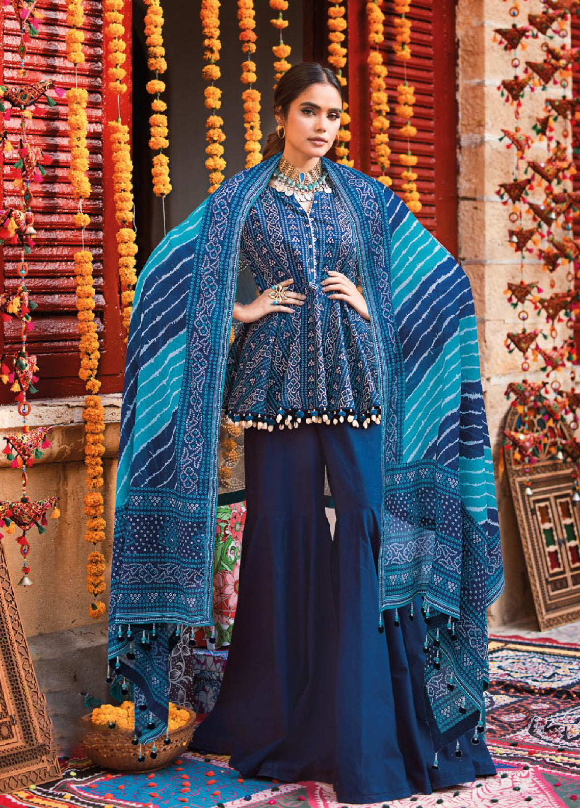Chunri By Gul Ahmed Printed Lawn Unstitched 3 Piece Suit - GA24CL CL-4 Royal Fashion Chunri By Gul Ahmed Printed Lawn Unstitched 3 Piece Suit - GA24CL CL-4 Royal Fashion