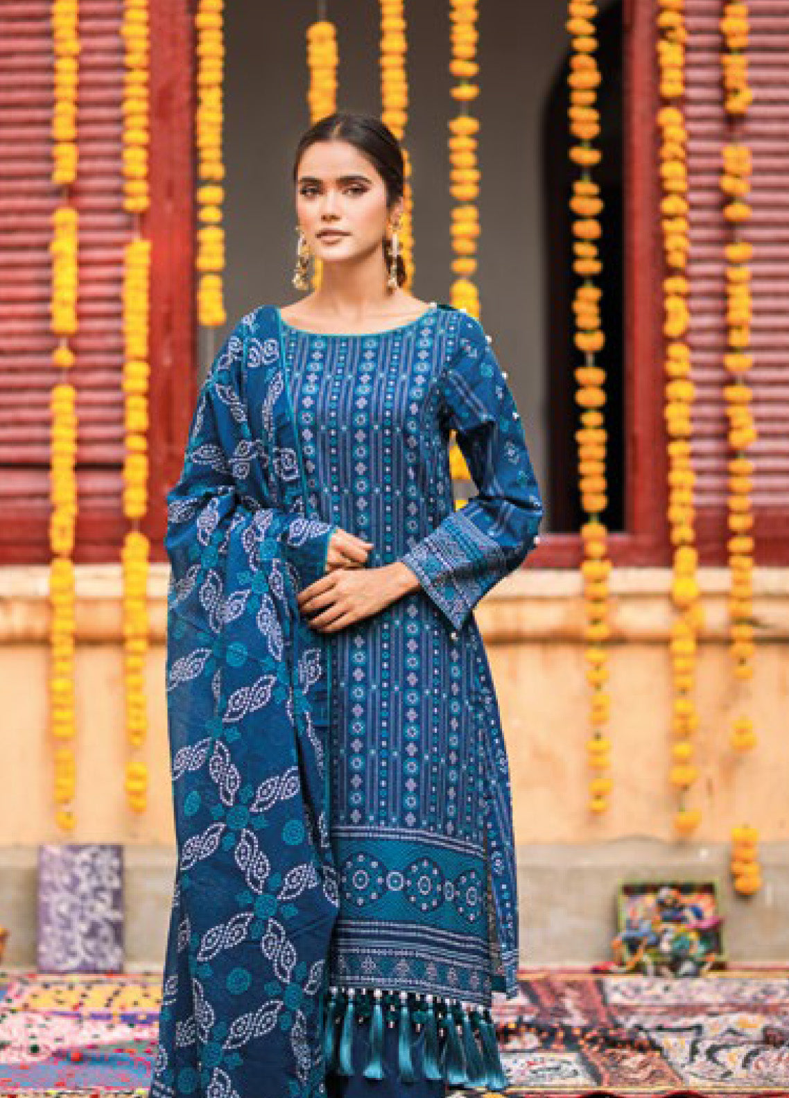 Chunri By Gul Ahmed Printed Lawn Unstitched Piece Suit GA24CL