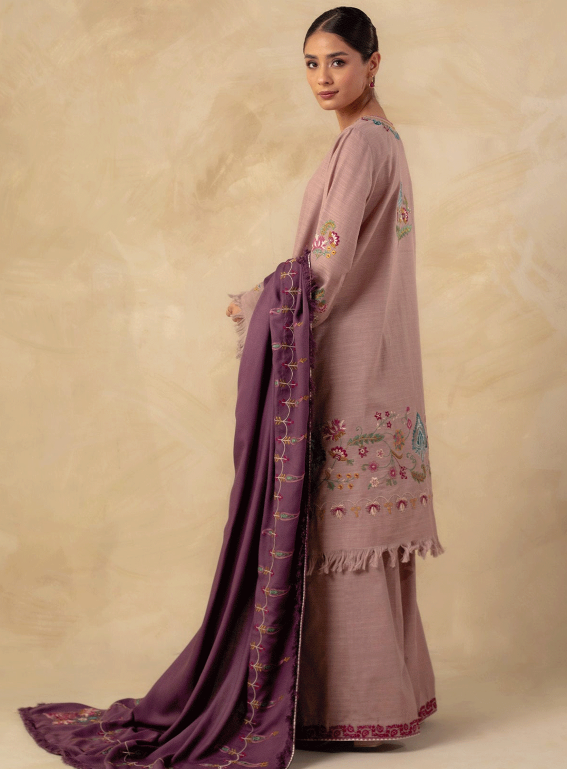 Coco By Zara Shahjahan Embroidered Khaddar Unstitched 3 Piece Suit - 1A Coco By Zara Shahjahan Embroidered Khaddar Unstitched 3 Piece Suit - 1A