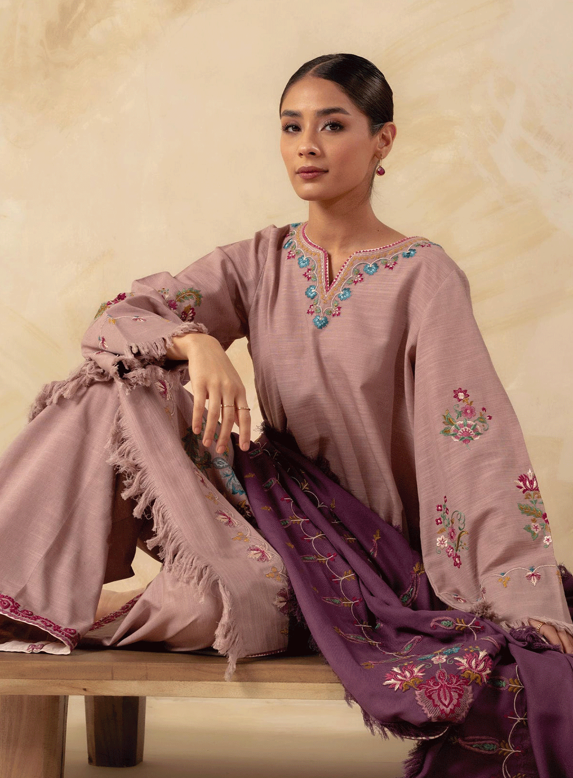 Coco By Zara Shahjahan Embroidered Khaddar Unstitched 3 Piece Suit - 1A Coco By Zara Shahjahan Embroidered Khaddar Unstitched 3 Piece Suit - 1A