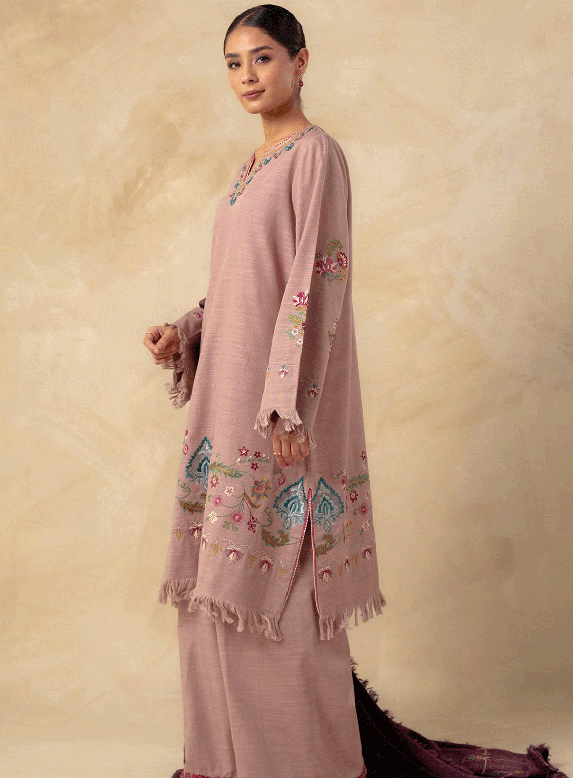 Coco By Zara Shahjahan Embroidered Khaddar Unstitched 3 Piece Suit - 1A Coco By Zara Shahjahan Embroidered Khaddar Unstitched 3 Piece Suit - 1A