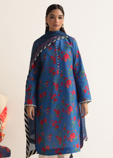 Coco Prints By Zara Shahjahan Printed Lawn Unstitched 3 Piece Suit - ZSJ24CP 01 BULBUL