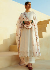Cross Stitch Embroidered Lawn Unstitched 3 Piece Suit - CS24PL 10 PASTEL PINK