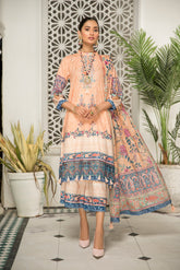 Soraya Unstitched 3 Piece Baha