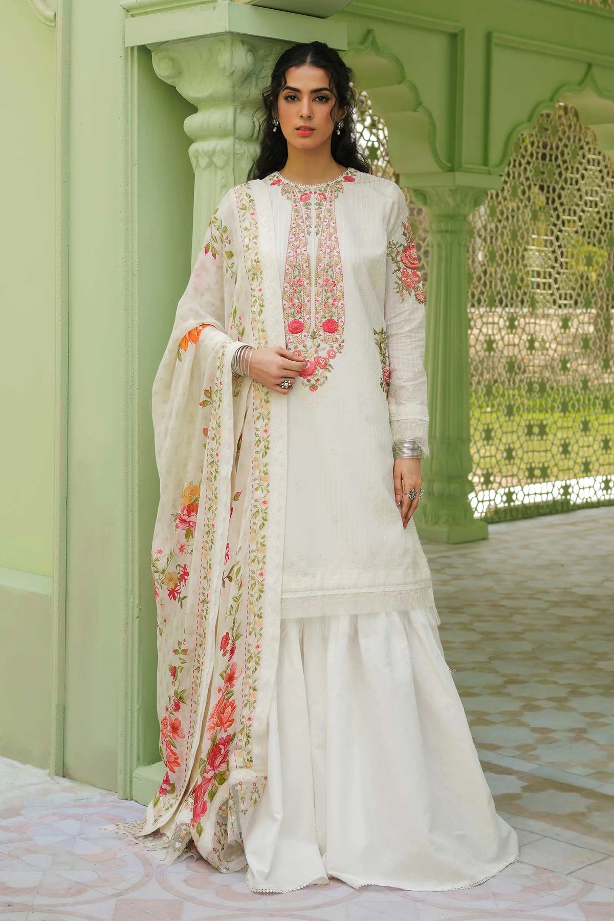 D#1A Zara Shahjahan Emb Lawn Collection 323 D#1A Zara Shahjahan Emb Lawn Collection 323