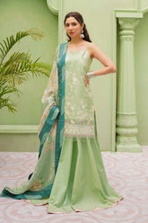 D#3B Zara Shahjahan Emb Lawn Collection 323