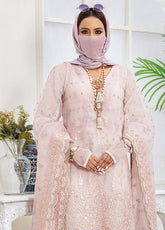 Hazel By Humdum Embroidered Organza Unstitched 3 Piece Suit - 05