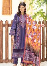 D#10 AlZohaib Sunshine Bloom Cotton Satin Printed Collection 1022