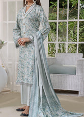 Daman By VS Textile Printed Cambric Unstitched 3 Piece Suit - 12A