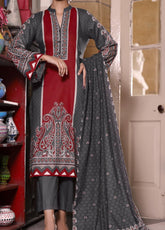 Daman By VS Textile Printed Cambric Unstitched 3 Piece Suit - 14