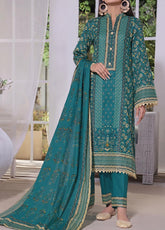 Daman By VS Textile Printed Cambric Unstitched 3 Piece Suit - 17A