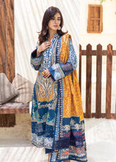 D#04 AlZohaib Sunshine Bloom Cotton Satin Printed Collection 1022