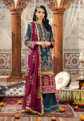 D#12 Asim Jofa Rut Rung Raqs Luxury Emb Lawn Collection 323