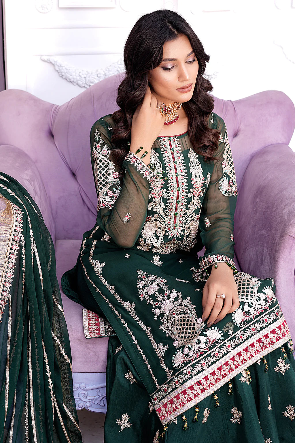 D#204 Maryams Afsaneh Luxury Chiffon Collection 323 V-2 D#204 Maryams Afsaneh Luxury Chiffon Collection 323 V-2