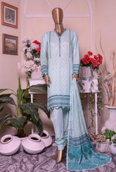 HZ Unstitched 3 Piece D#12197