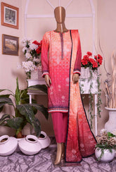 HZ Unstitched 3 Piece D#12192