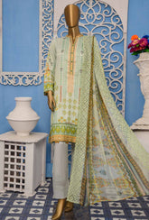 HZ Oriental Orchid Embroidered Lawn D#1164B