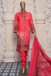 HZ Oriental Orchid Embroidered Lawn D#1169B