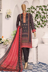 HZ Unstitched 3 Piece D#152