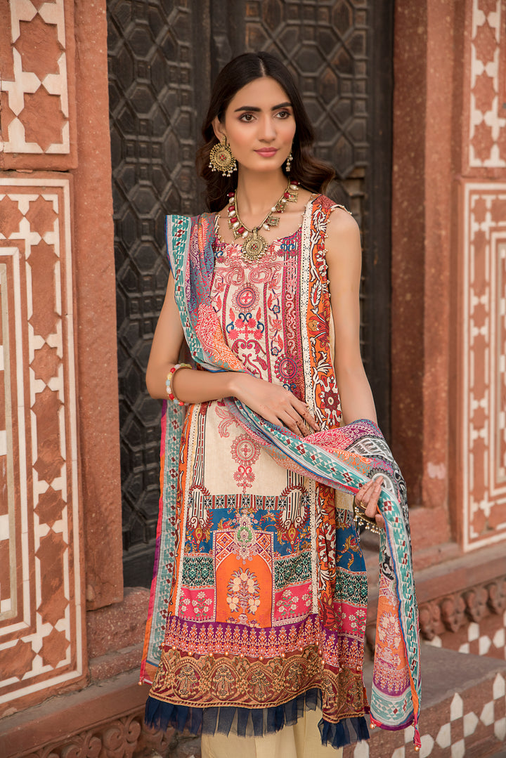 Taragini Unstitched 3 Piece Hur Taragini Unstitched 3 Piece Hur
