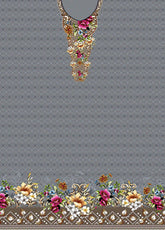 D#9651 Habib Digital Printed Swiss Lawn 3Pc 123