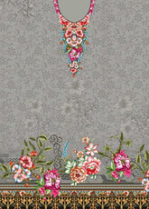 D#9647 Habib Digital Printed Swiss Lawn 3Pc 123
