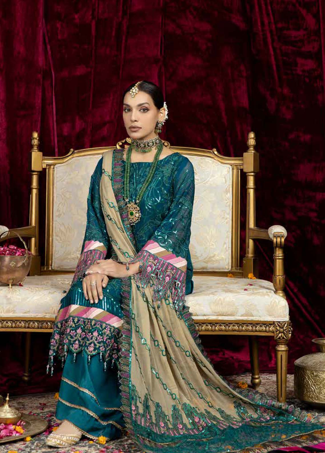 D#06 Raisham Dhaga Emb Wedding Festive Collection 223 D#06 Raisham Dhaga Emb Wedding Festive Collection 223