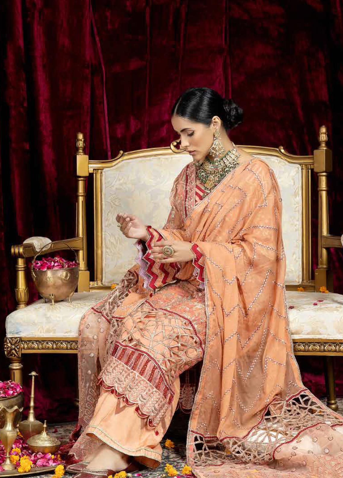D#07 Raisham Dhaga Emb Wedding Festive Collection 223 D#07 Raisham Dhaga Emb Wedding Festive Collection 223